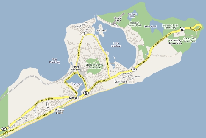 Map of Montauk Point